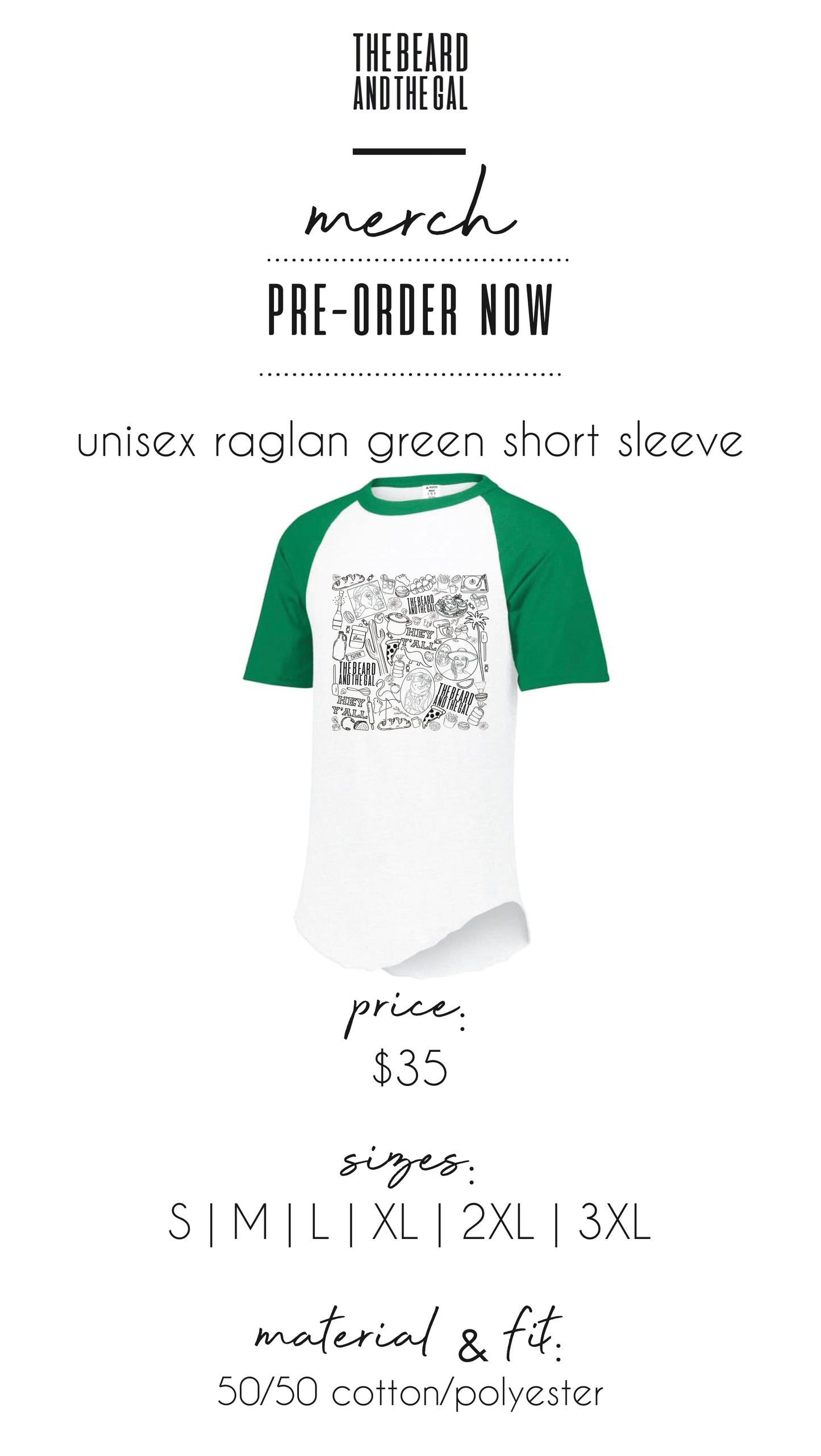 Short Sleeve Green Raglan T-Shirt