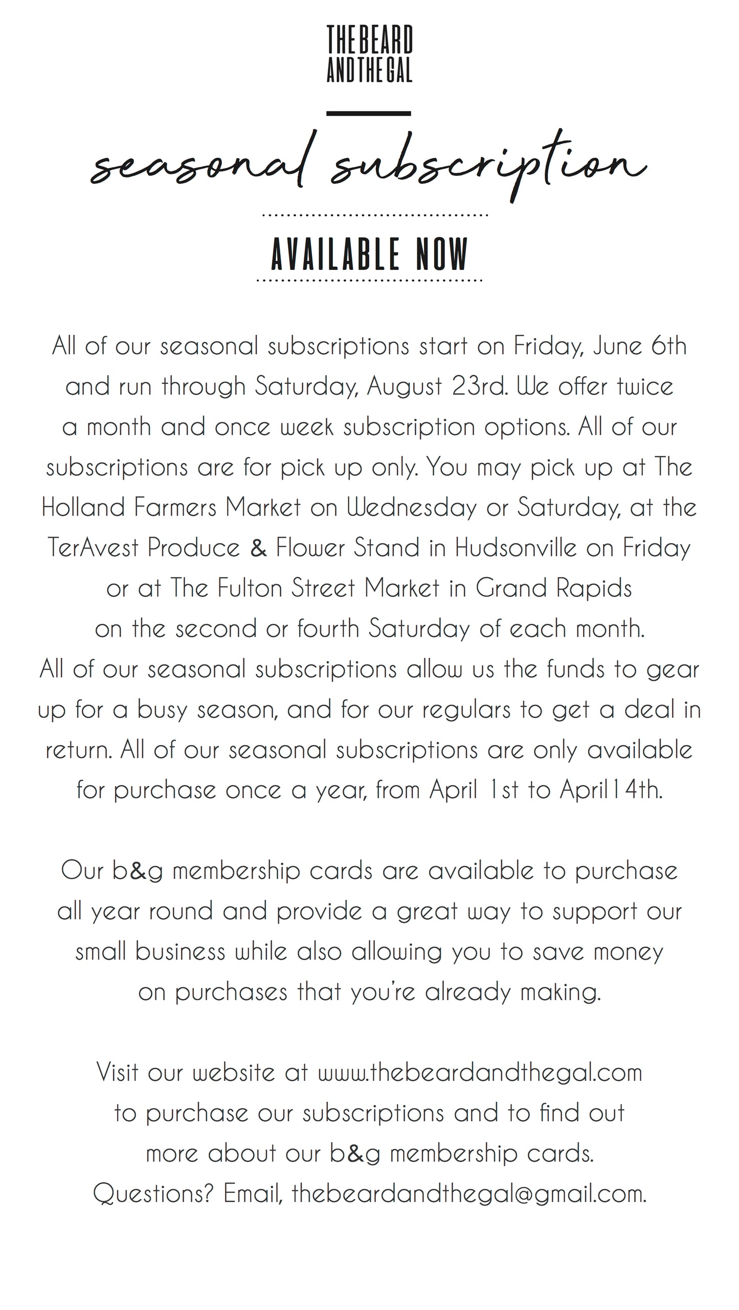 Custom Box Subscription