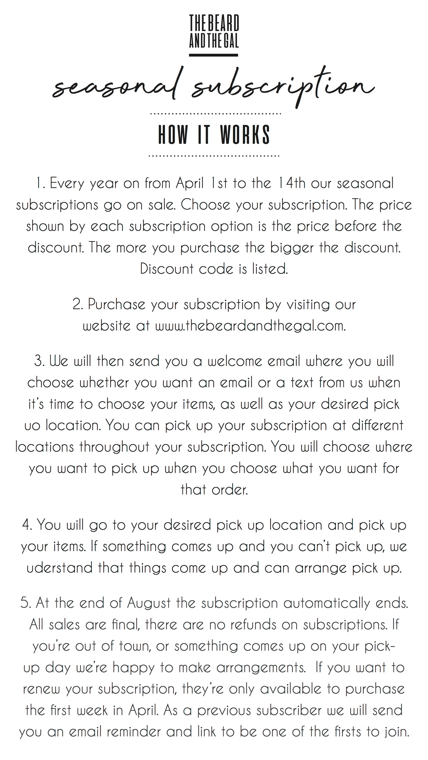 Custom Box Subscription