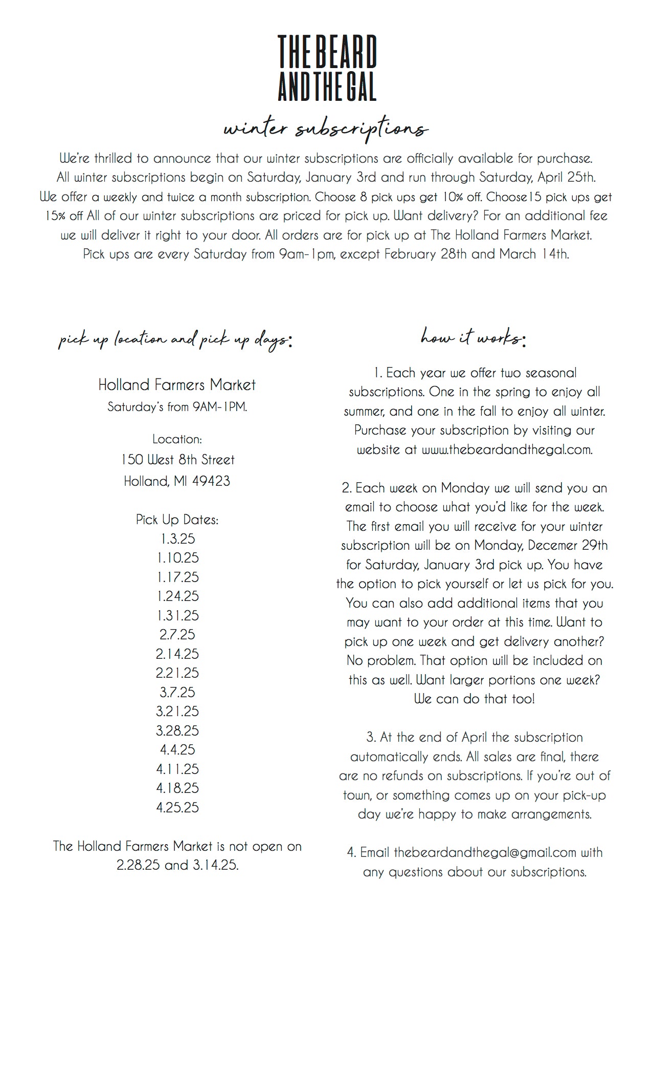 Custom Box Subscription