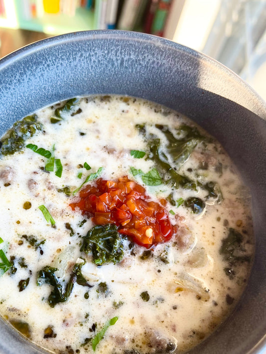 Italian Sausage, Kale & Potato Soup