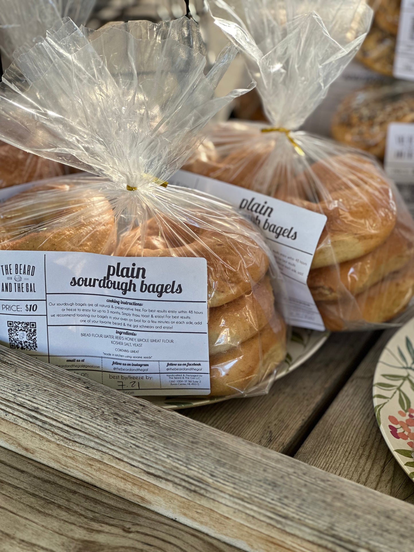 Plain Sourdough Bagels