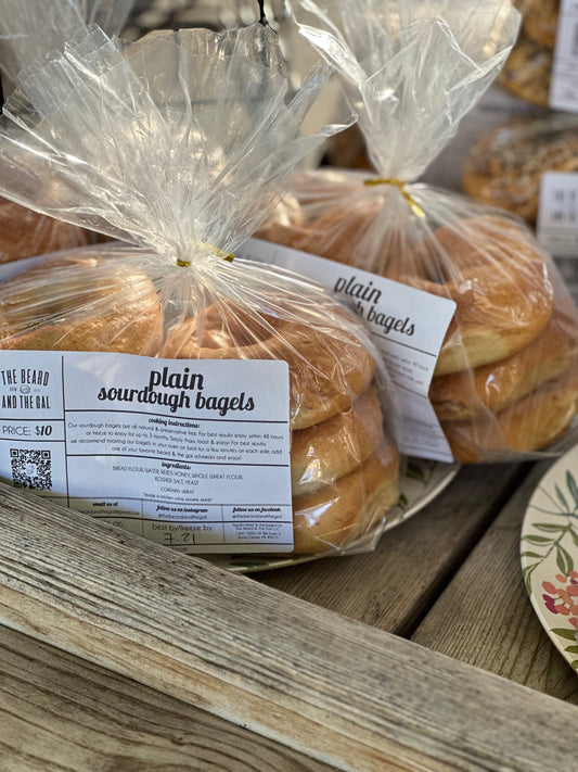 Plain Sourdough Bagels
