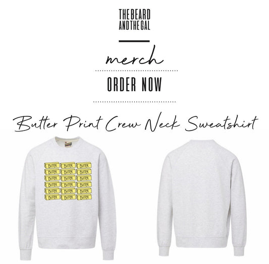 Butter Pattern Crew Neck Sweatshirt